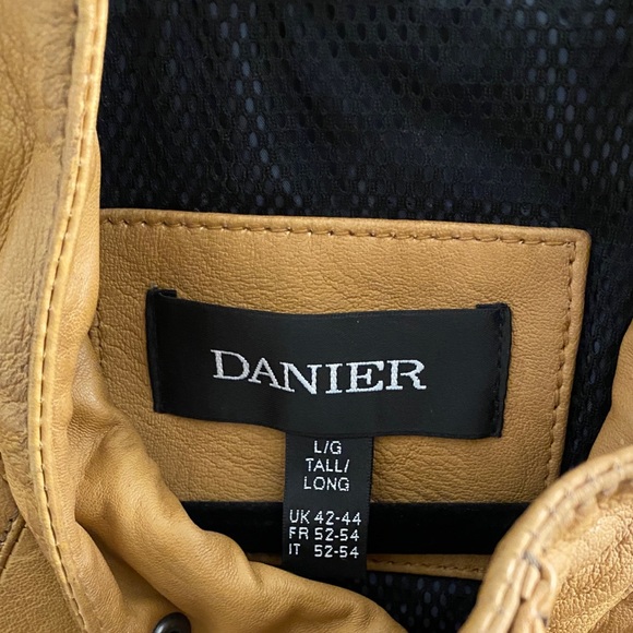 Brand New Tan Genuine leather mens jacket from Danier Leather NEVER WORN - Picture 6 of 14